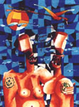 Amandes asesinados por una perdiz / 2000 / 30 x 40 cm / oil-pastel on paper