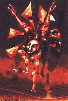 The angel / 2001 / 50 x 70 cm / oil-pastel on paper