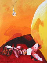 Girl in the room, 2002, 90x120 cm, oil on canvas