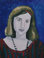 Girl with a necklace / 1991 / 40 x 50 cm / oil on canvas