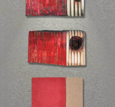 2004, 3 x (25x45) cm, oil on wood